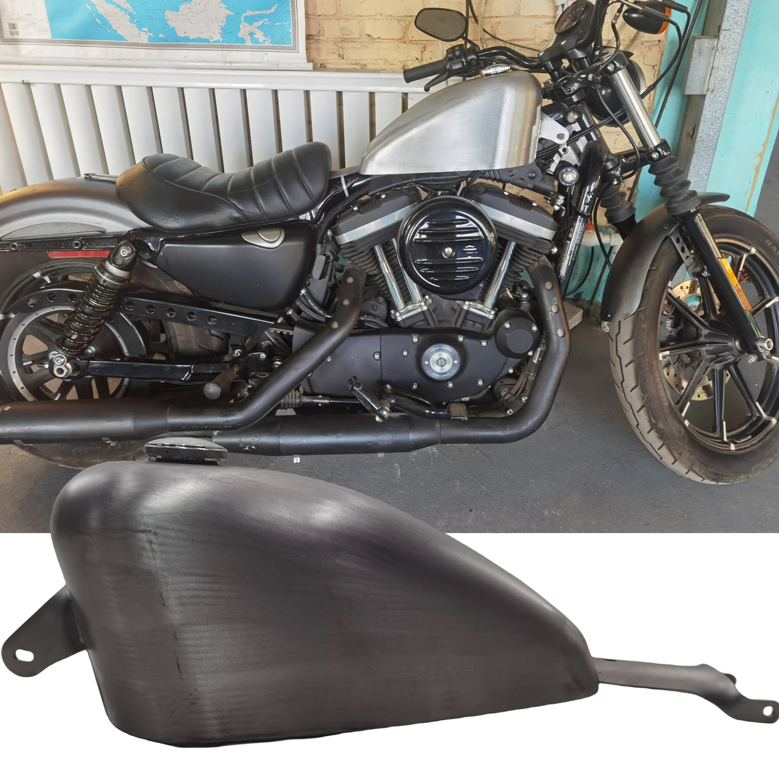 

Бензобак для мотоцикла 7,5 л, для Harley Sportster XL 1200 883 2004 2005 2006, версия с карбюратором