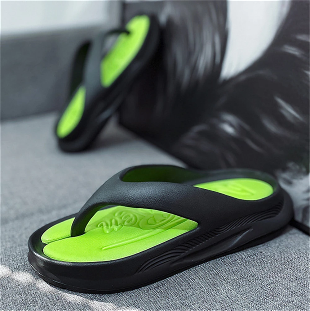 

Fashion Men Thick Platform Flip-flops EVA Non-slip Slippers Outdoor Summer Beach Men's Sandals Slides