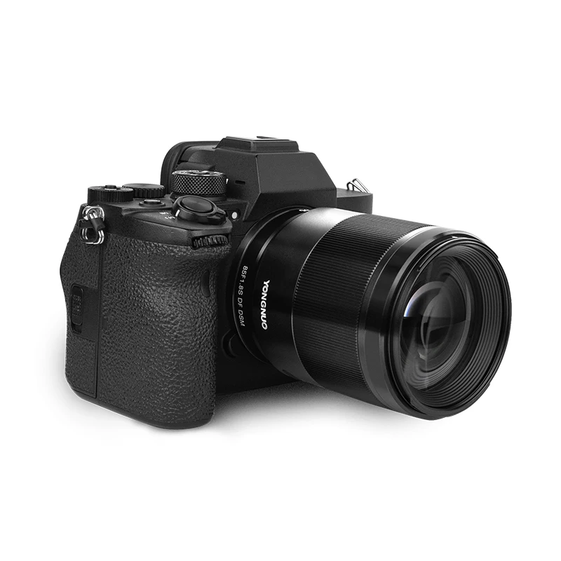 Фото YONGNUO YN85mm F1.8S DF DSM lente fija Prime de marco completo AF MF E montaje con tapa parasol para 1958aras Sony A7M4 A7R3 №5