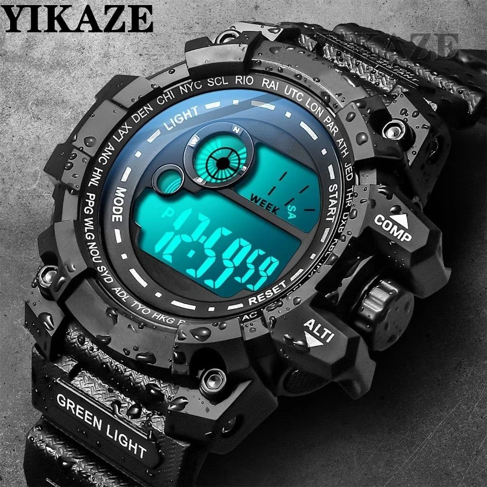 Wristwatch Led Digital Electronic Watch For Man Kids