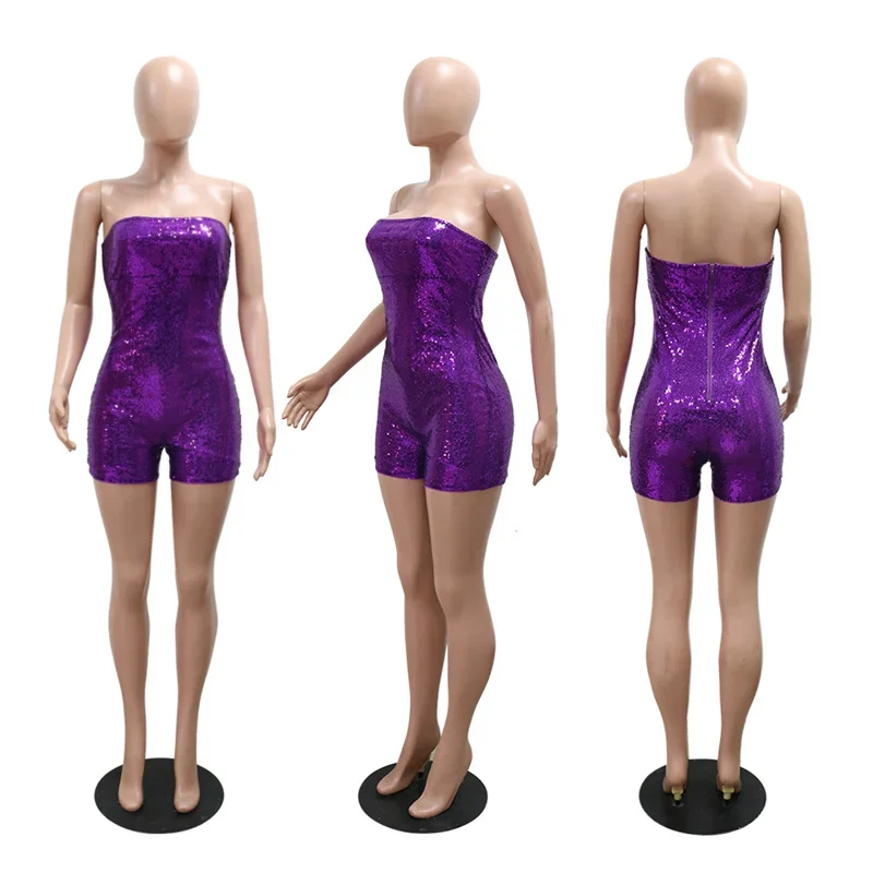 Женский Летний комбинезон без рукавов бретелек облегающий сексуальный