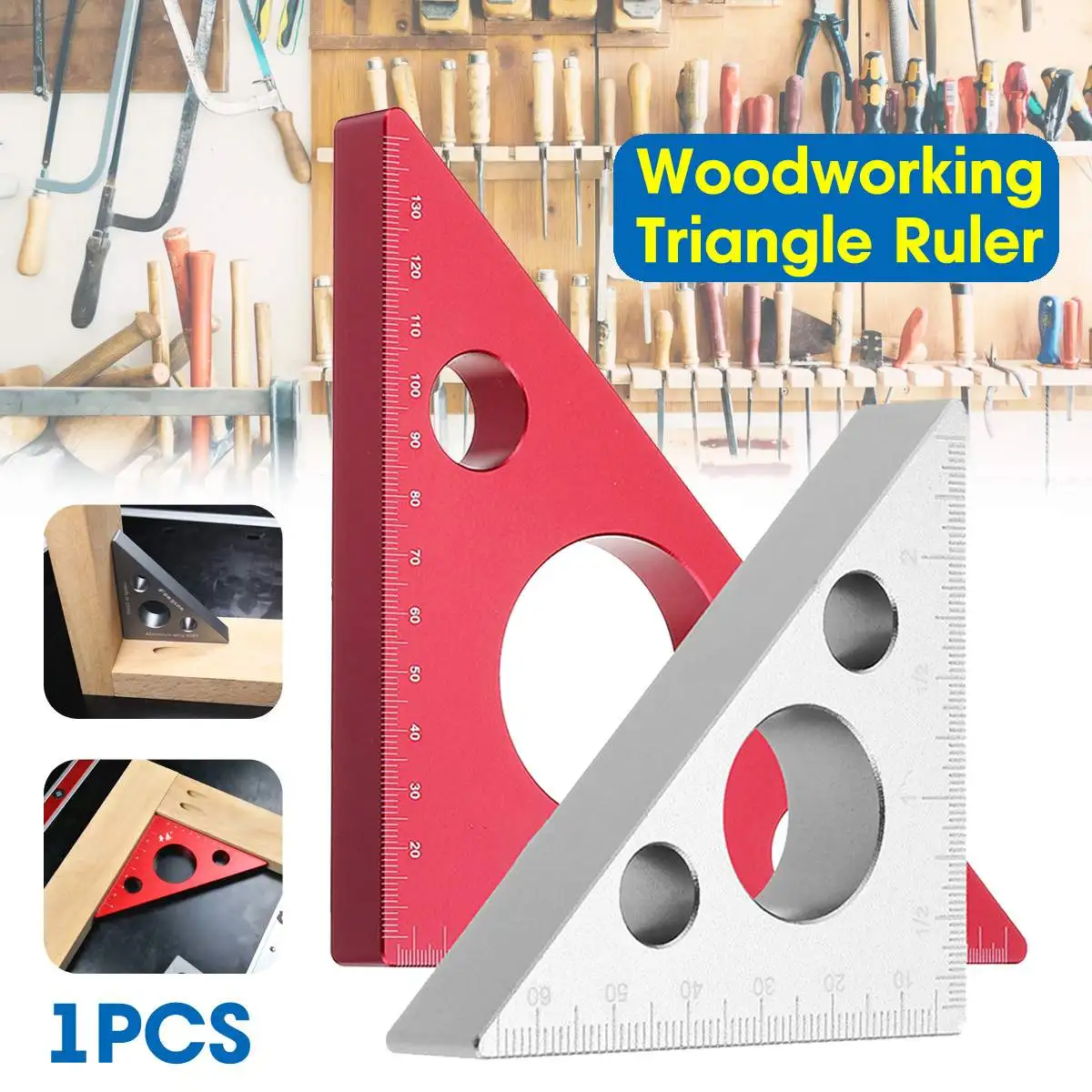 

Линейка из алюминиевого сплава, Метрическая треугольная, 90 градусов, для деревообработки, удобное использование