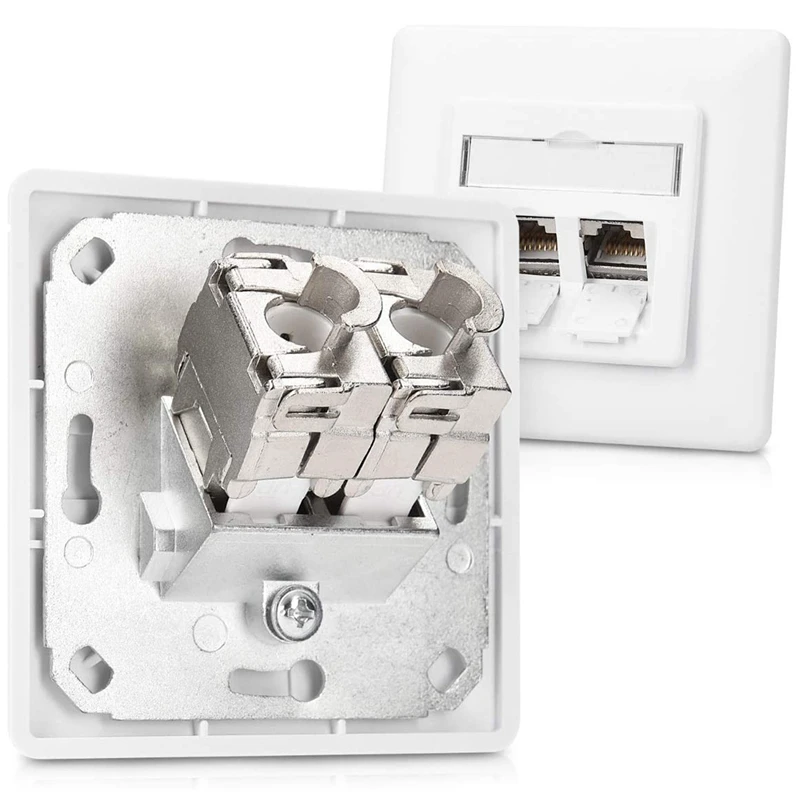Фото Модули Keystone QWE - 12 штук, экранированные разъемы Keystone CAT6A RJ45 Cat 6A Ethernet, 10 Гбит, с металлическим корпусом №3