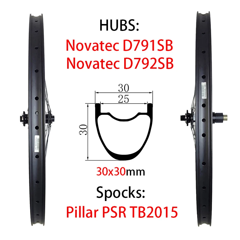 

27.5er Carbon Wheelset MTB Carbon Wheelset Mountain Bike Carbon Wheels 30mm Width 30mm Deep UD 3K 12K Customized Carbon Wheels