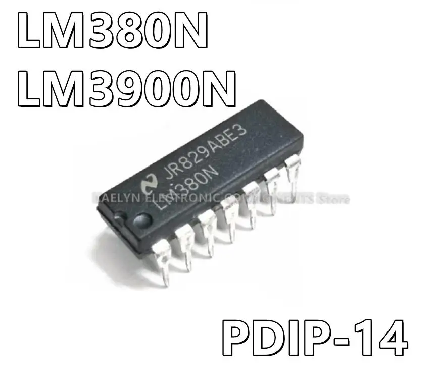 10 шт./лот LM380N LM3900N усилитель IC 1-канальный (моно) класс AB 8-PDIP