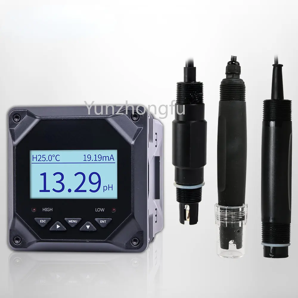 

2 Relays 24V or 220V 4-20mA Digital Output Control Waste Water Online Orp Ph Meter for Water Testing