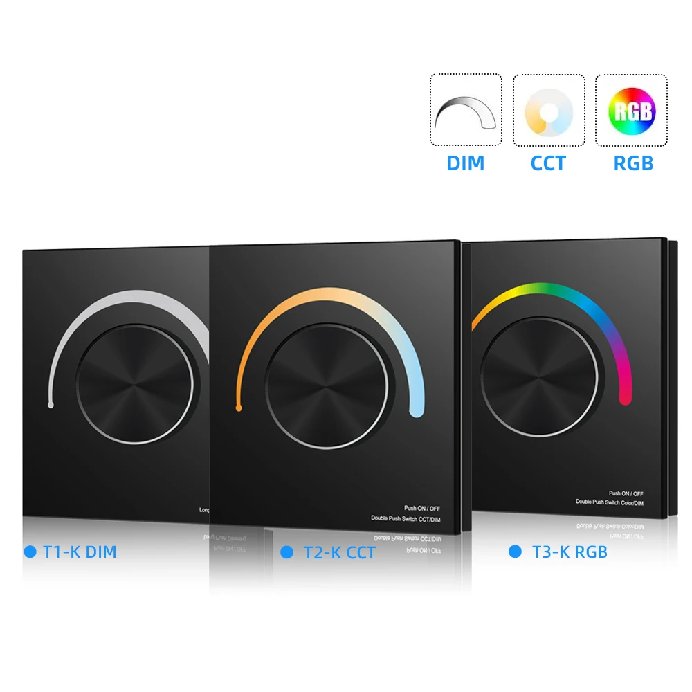 Поворотный сенсорный диммер со стеклянной панелью и сенсорным управлением бренд