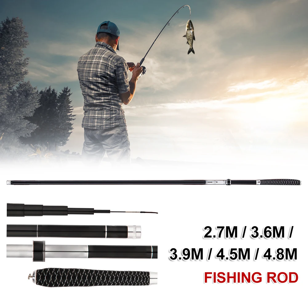 

Telescopic Fishing Rod Portable 2.7m/3.6m/3.9m/4.5m/4.8m Carbon Fiber Fishing Rod Hard for Cruician Carp Fishing Accessories