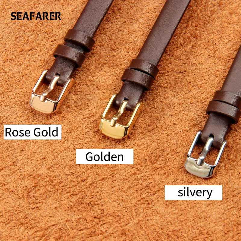 Genuine Leather Watch Strap Women Watchband for Fossil ES3077 2830 3262 3060 4176 4119 4026 4340 Small Bracelet 8mm Watch Band enlarge