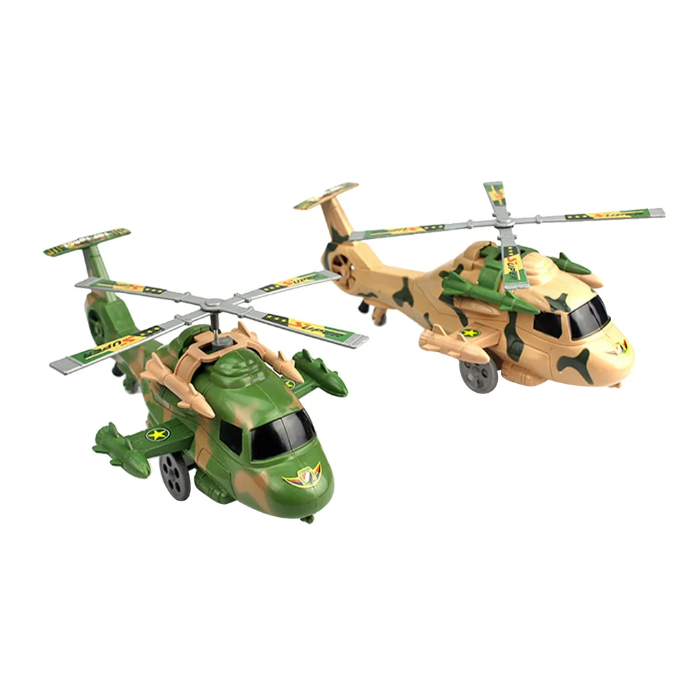 

3PCS Helicopter Model Pulling String Airplane Running Game Fun Plane Learning Gift for Children Toddler ( )