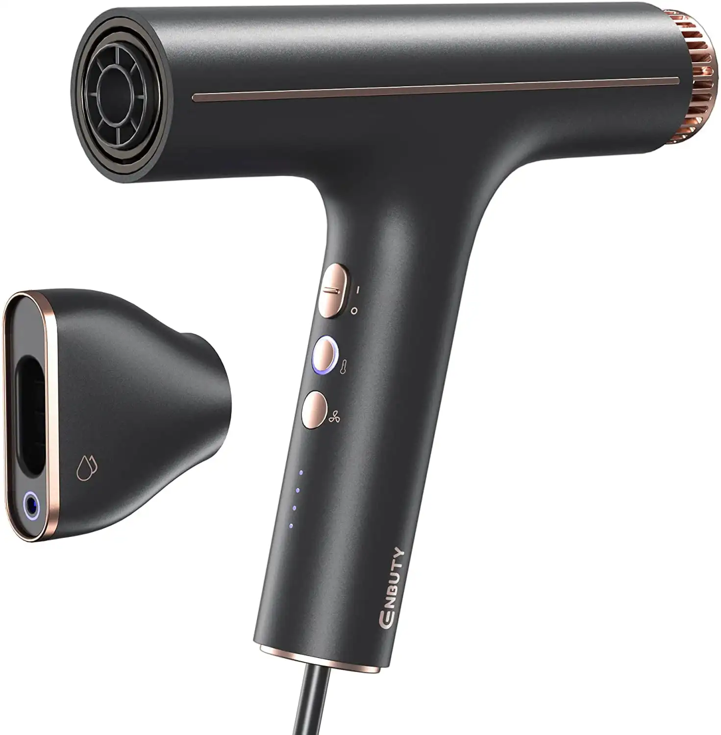 Professional Water-Ionic Hair Dryer with Fast Drying, Lightweight, Travel Size Blow Dryer