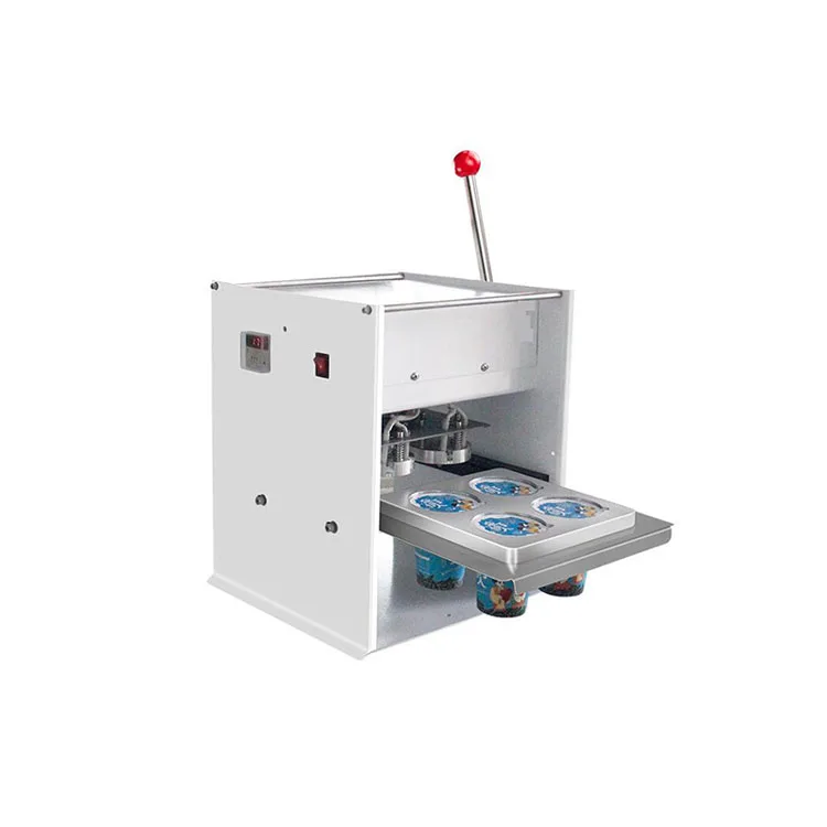 

Manual heat sealing yogurt cup aluminum foil sealing machine