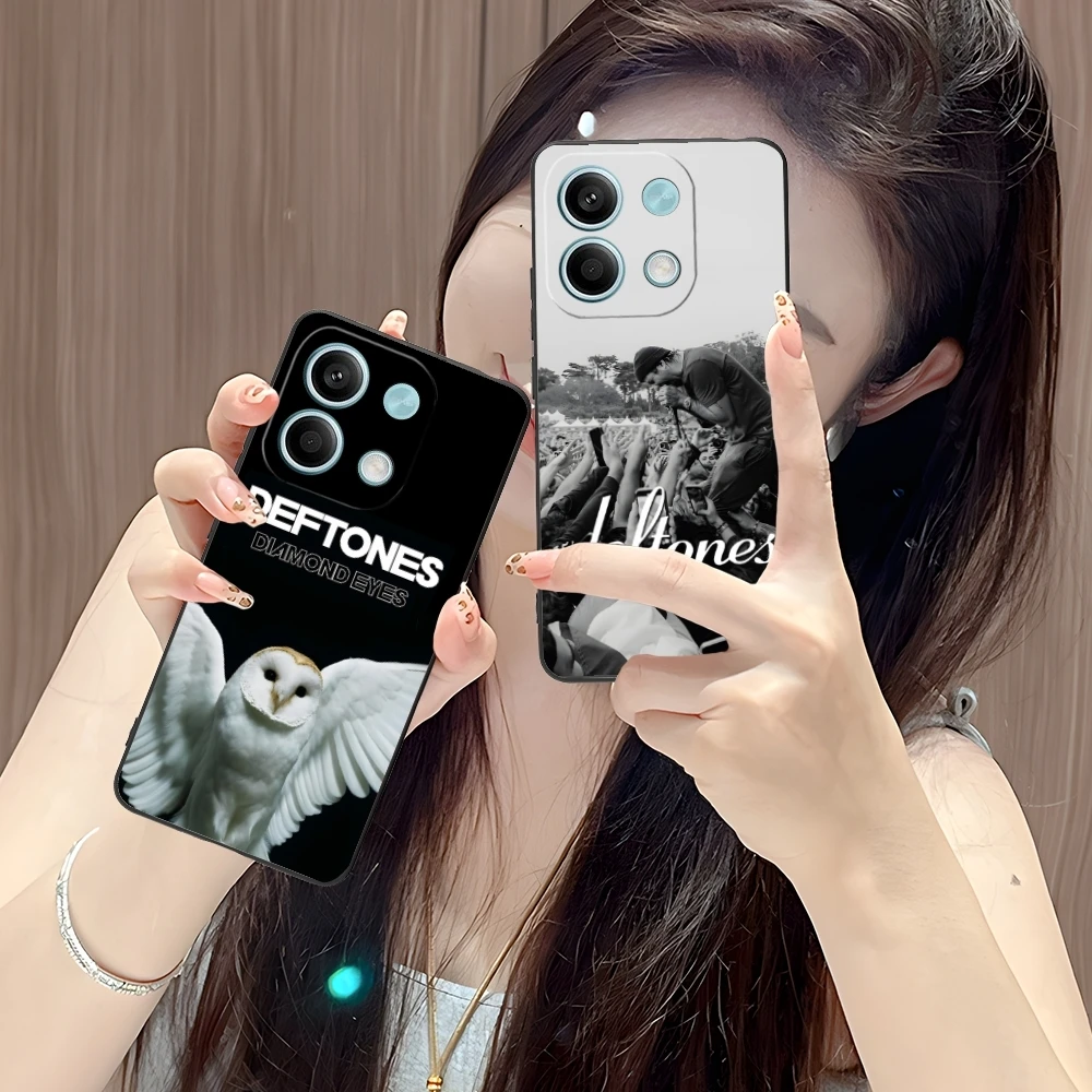 Fashion D-Deftones Mobile Cell Phone Case for Xiaomi POCO M6 M5 M4 M3 X6 X5 X4 X3 F6 F5 F4 F3 F2 C40 Pro GT 5G Black Cover Shell