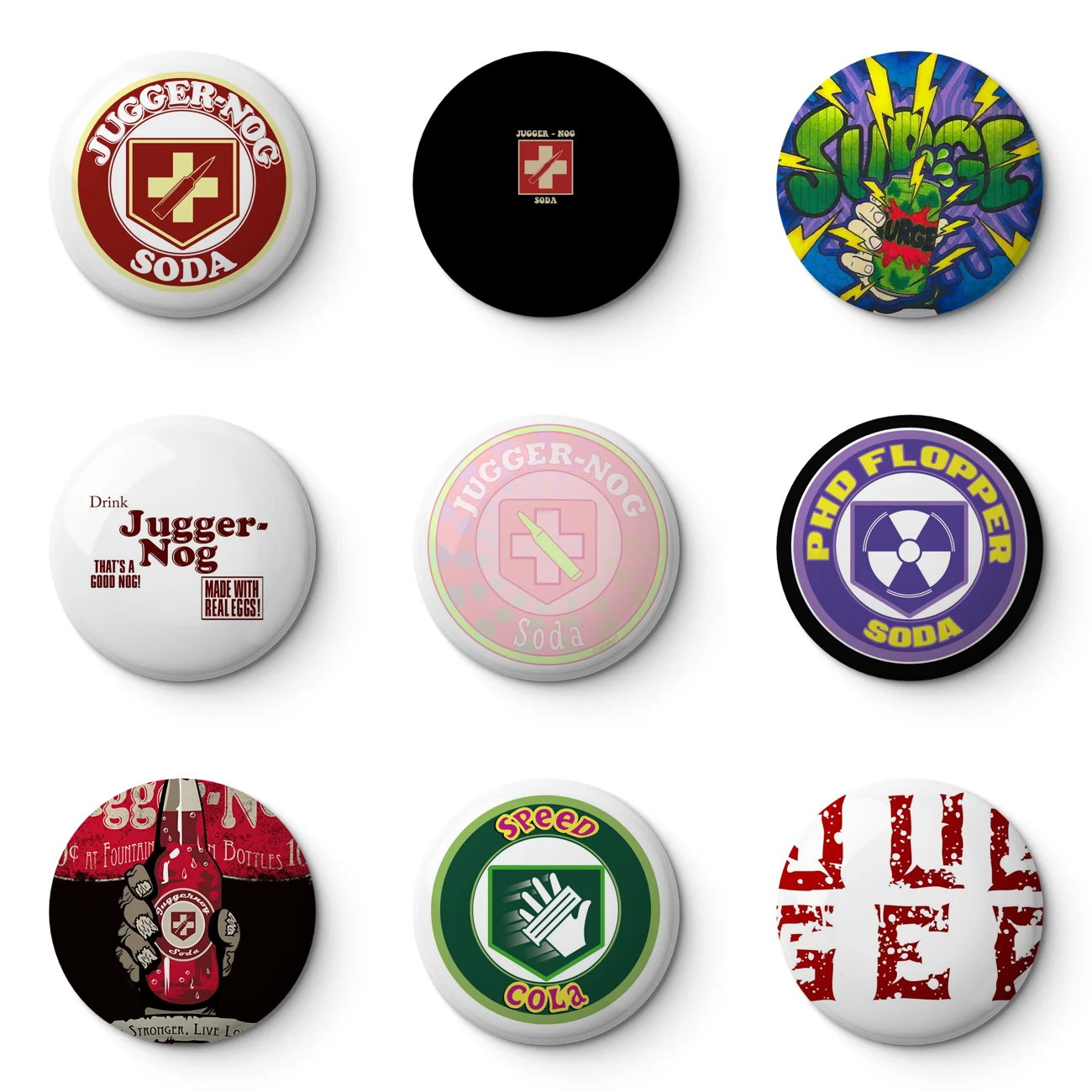 Мягкая булавка для кнопок Jugger Nog Soda настраиваемый металлический декор женские