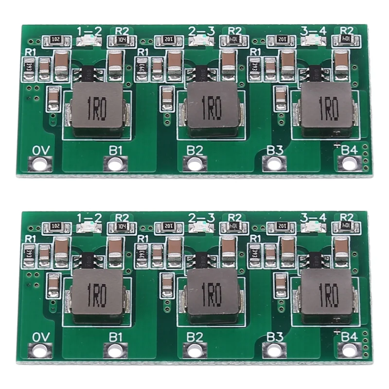 

Top 2X 4S 1300MA Active Equalizer Balancer 18650 Lithium Lifepo4 Battery Protection Board BMS Board Energy Transfer Board