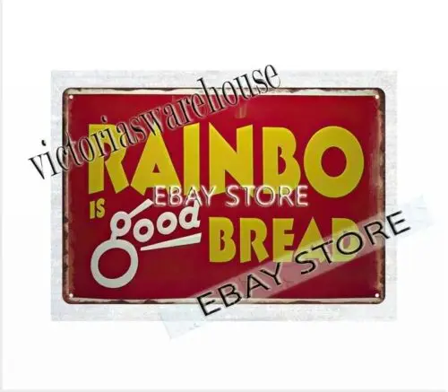1p RRAINBO IS GOOD BREAD металлическая жестяная вывеска репродукция настенных фермерских