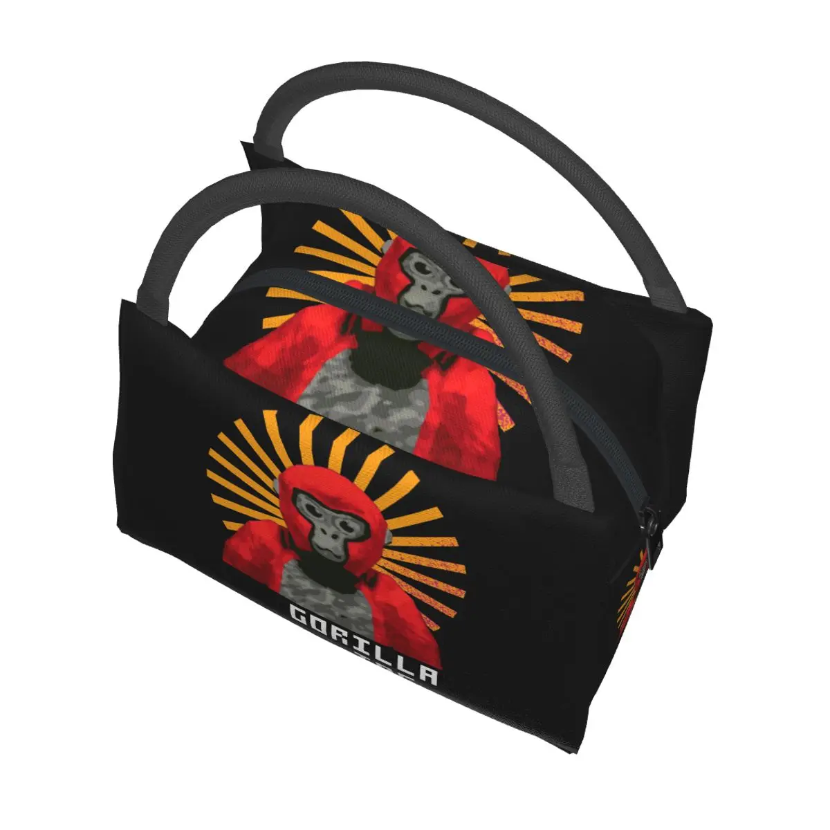 Фото Gorilla Tag Pfp Maker Gorilla Tag Красная термоизолированная сумка для ланча для школы, для хранения бенто-боксов, портативный термобокс для еды. №5