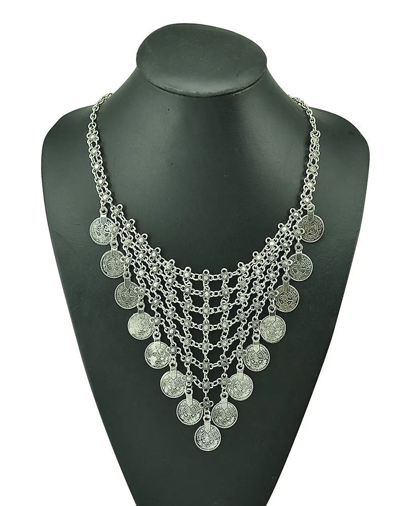 Женское Ожерелье с монетами в богемном стиле