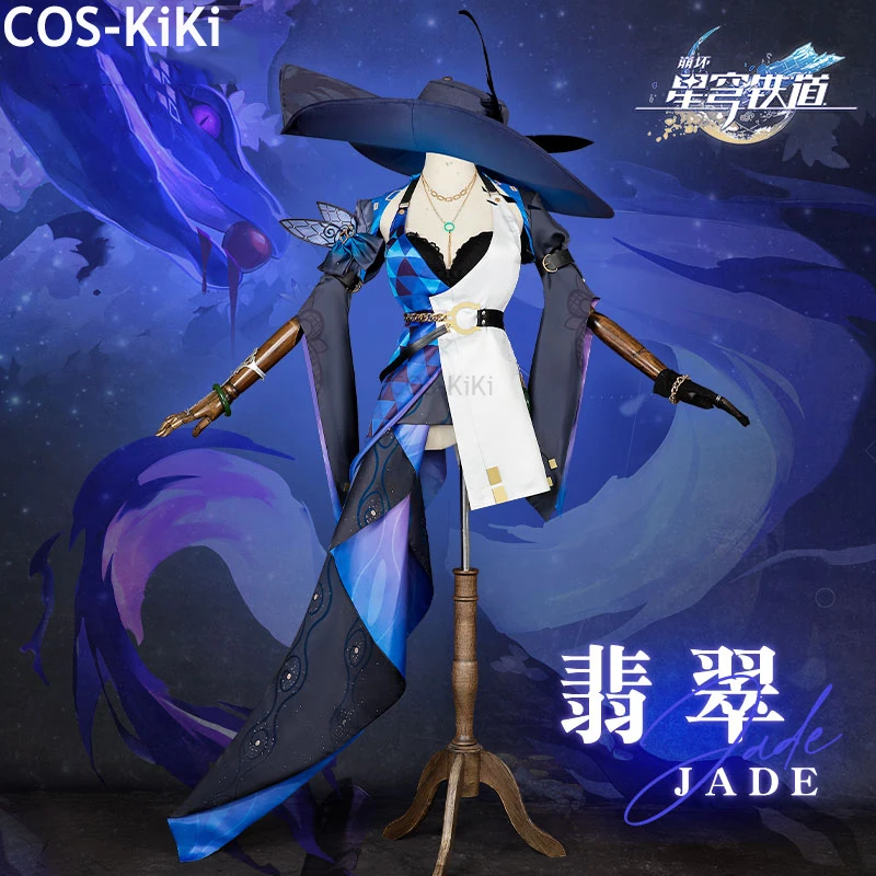 Костюм для косплея COS-KiKi Honkai: Звездный рельс Нефритовый костюм элегантное платье
