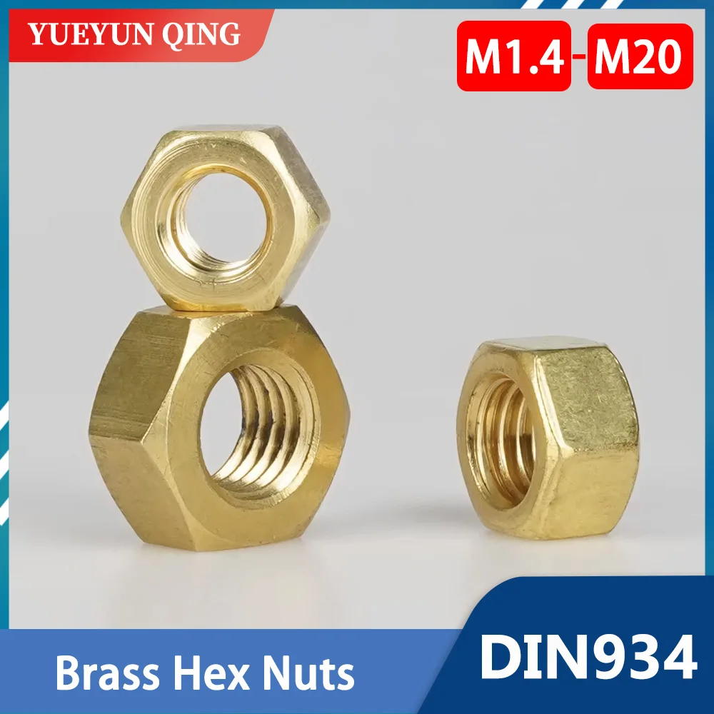 

Латунные гайки YUEYUN QING DIN934 M1.4-M20