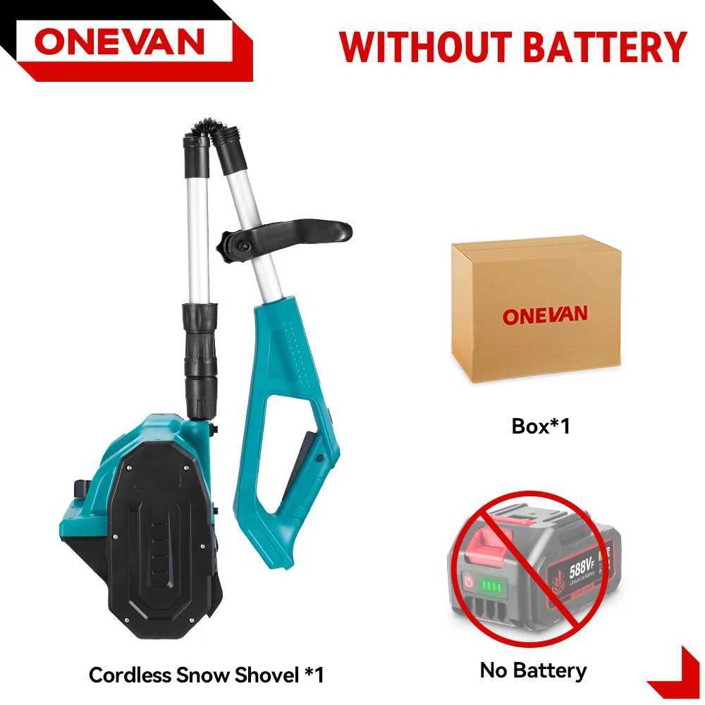 

ONEVAN Бесщеточный электрический снегоочиститель 2500 Вт для Makita 18 В