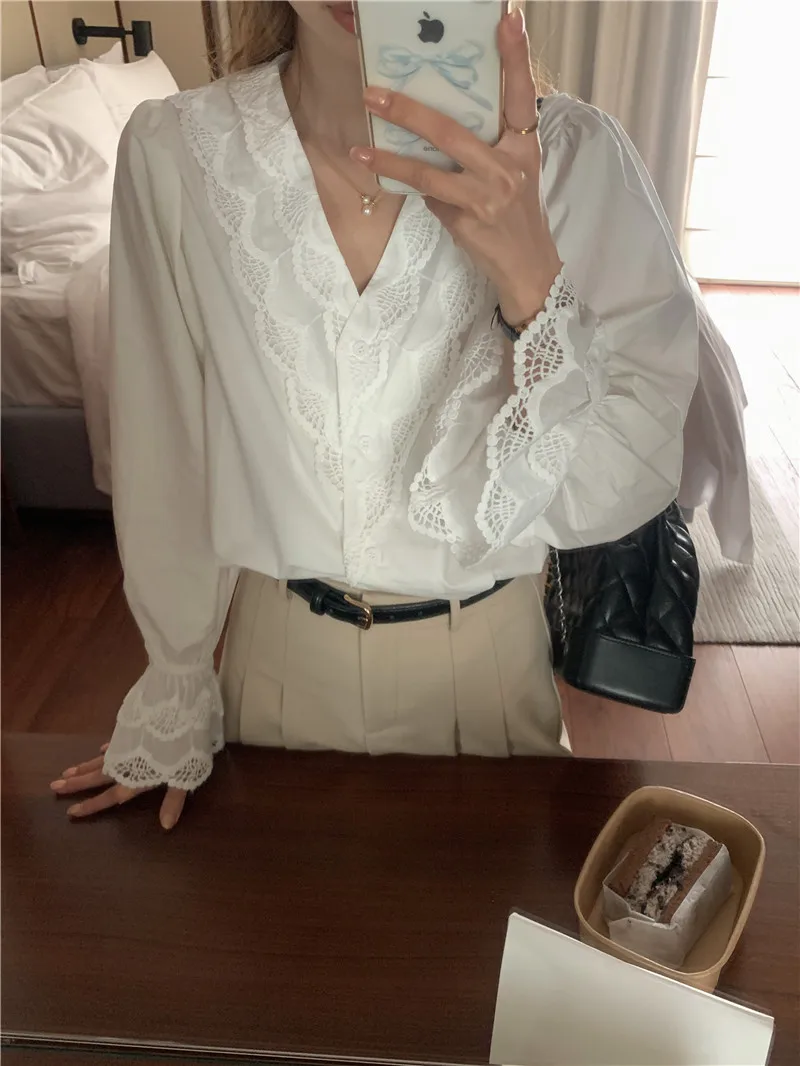 

New Embroidery Lace Transparent Womens Blouses Summer Tops Femme Casual Women Shirt Short Sleeve Girls Blouse Plus Size Blusas