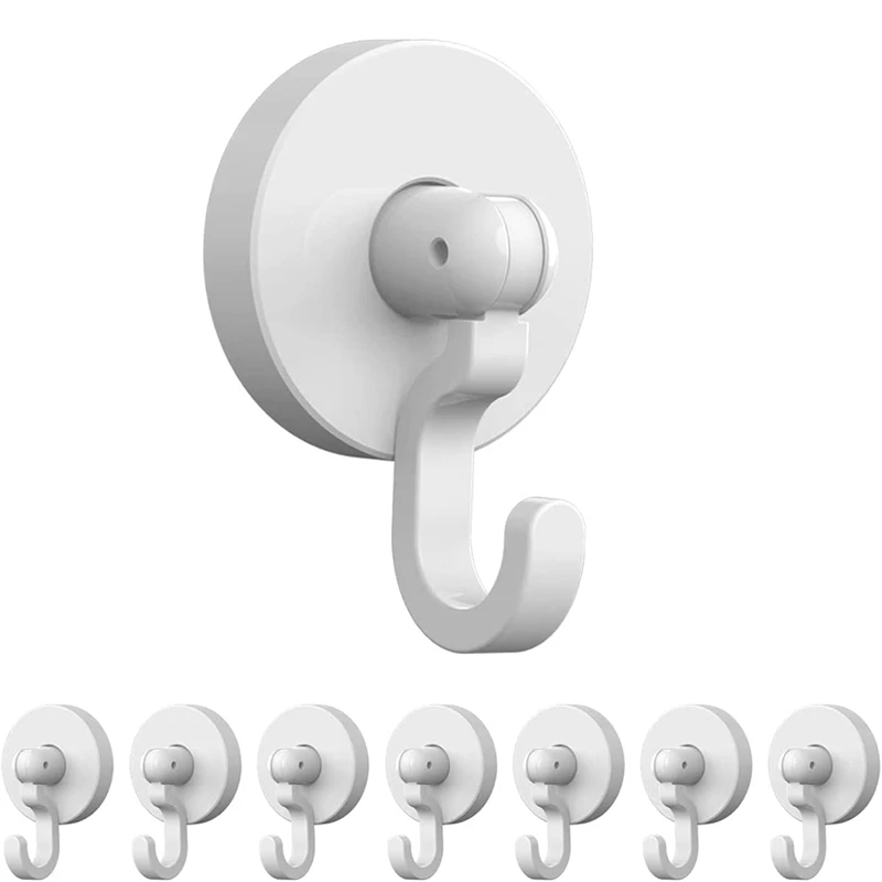 

Adhesive Ceiling Hooks, 8 Packs Ceiling Wall Hanging S Hooks, 360° Rotating, 180° Flip Utility Hangers For Heavy Duty