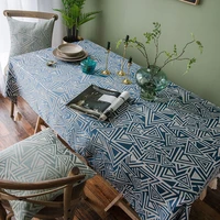 geometric pattern table cloth dining tablecloth kitchen decorative rectangular coffee party table cover