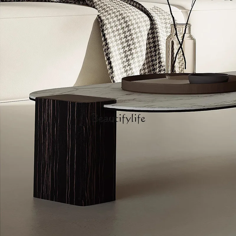 Итальянский минималистичный прямоугольный журнальный столик для гостиной