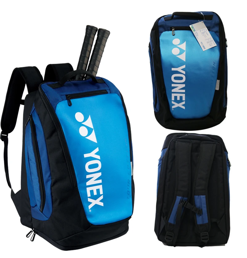 2023 YONEX Pro Series Padded Sports Backpack Badminton & Tennis Racket Bag With Shoes Compartment For Women Men