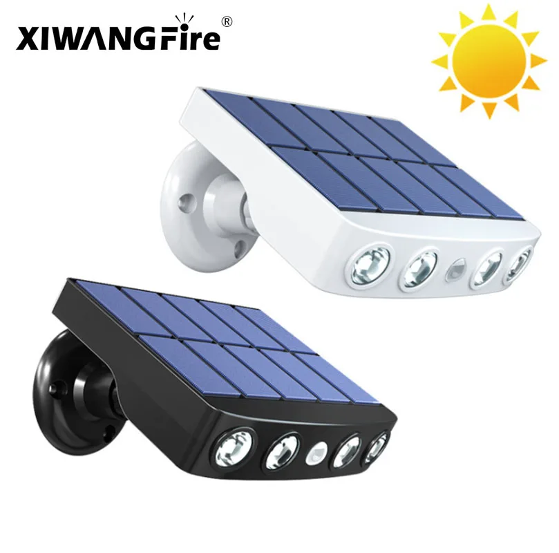 

Powerful LED Solar Light Motion Sensor Waterproof Garden Solar Light Outdoor Trail Street Led Wall Light Spotlight Wall Light