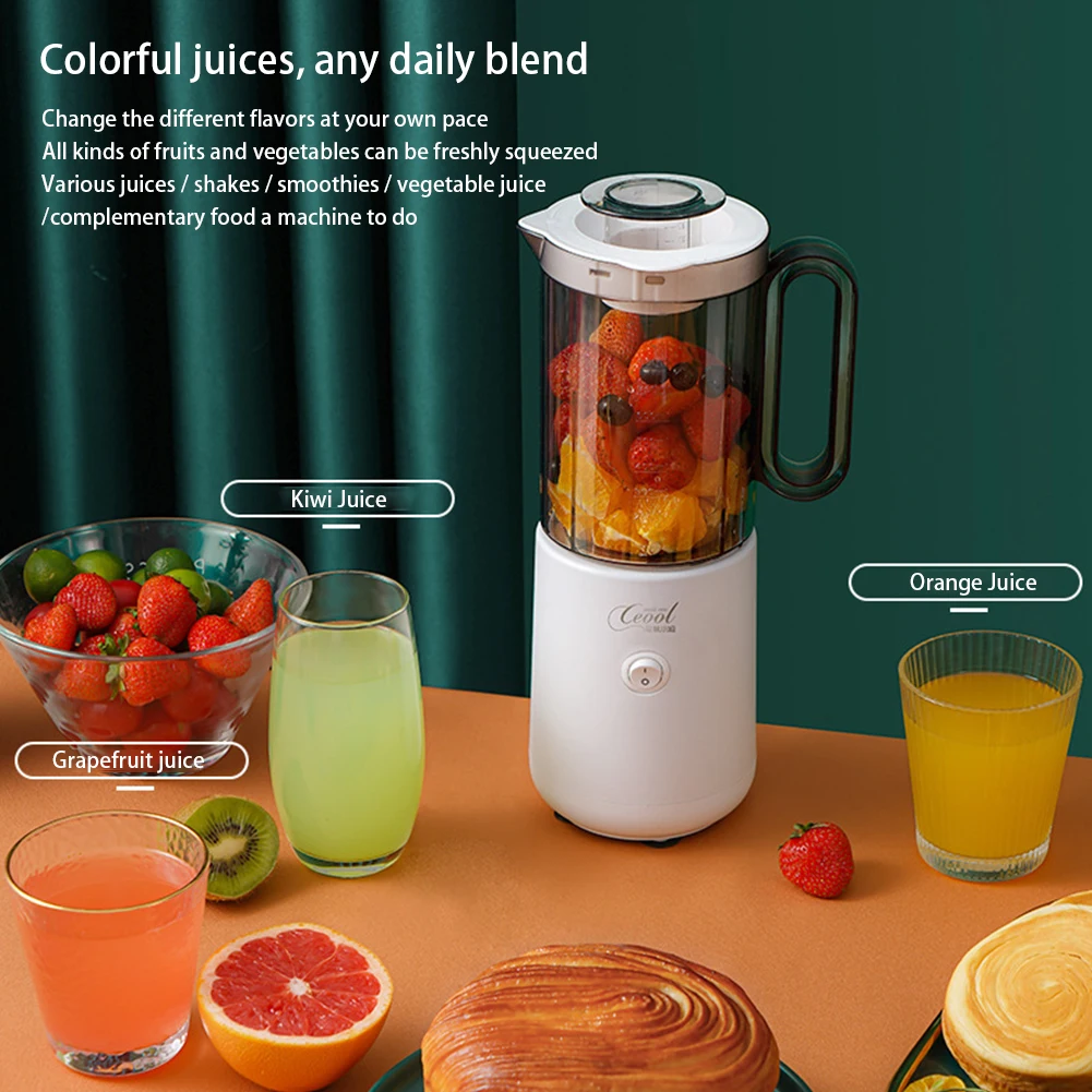 

Electric Juicer Fruit Mixer 800ml Electric Kitchen Food Processor 300W Soybean Milk Maker Easy To Clean Multifunctional Machine