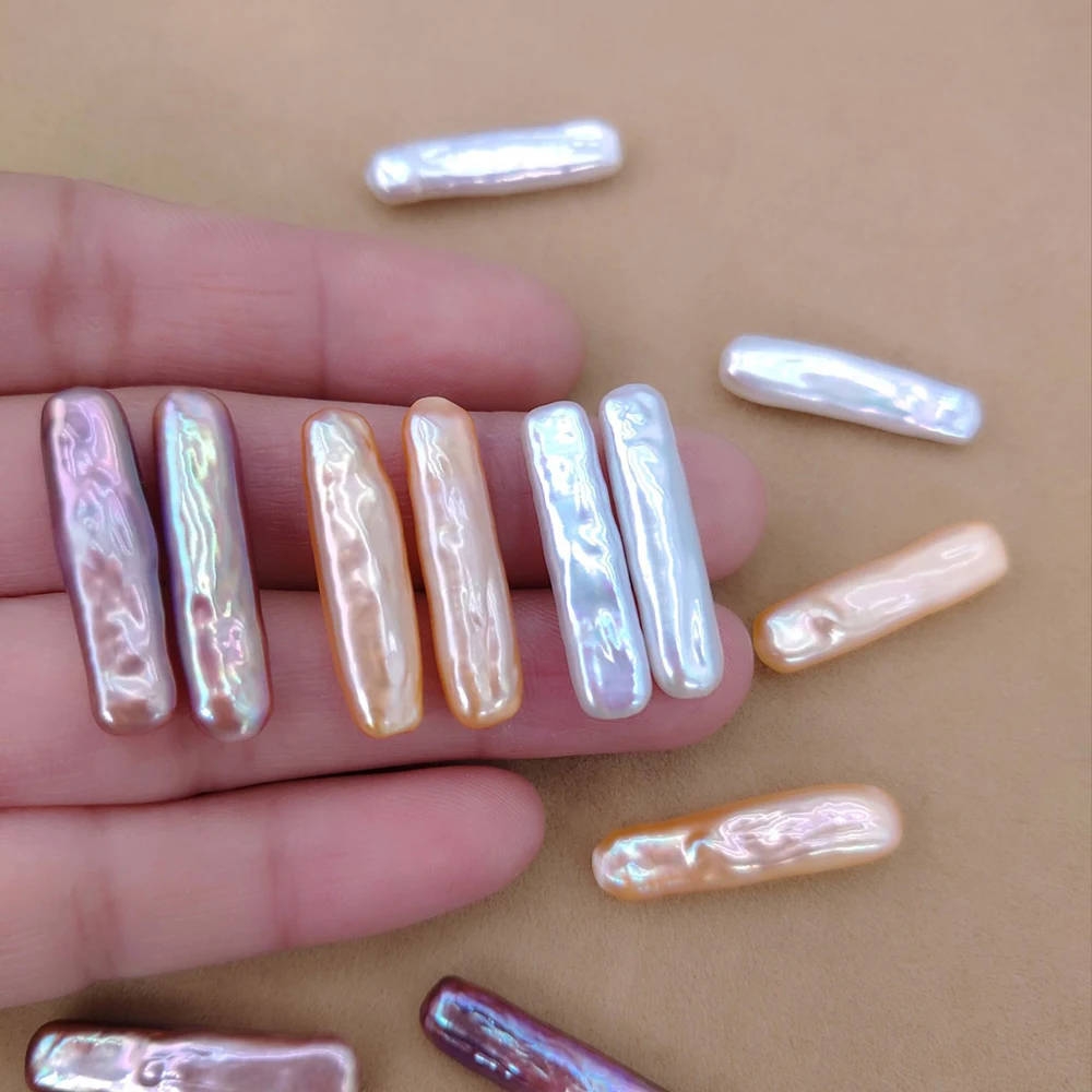 

Natural Freshwater Pearl Toothpick Baroque Beads For Jewelry Fashion Making DIY Necklace Earrings Bar Beads Accessories