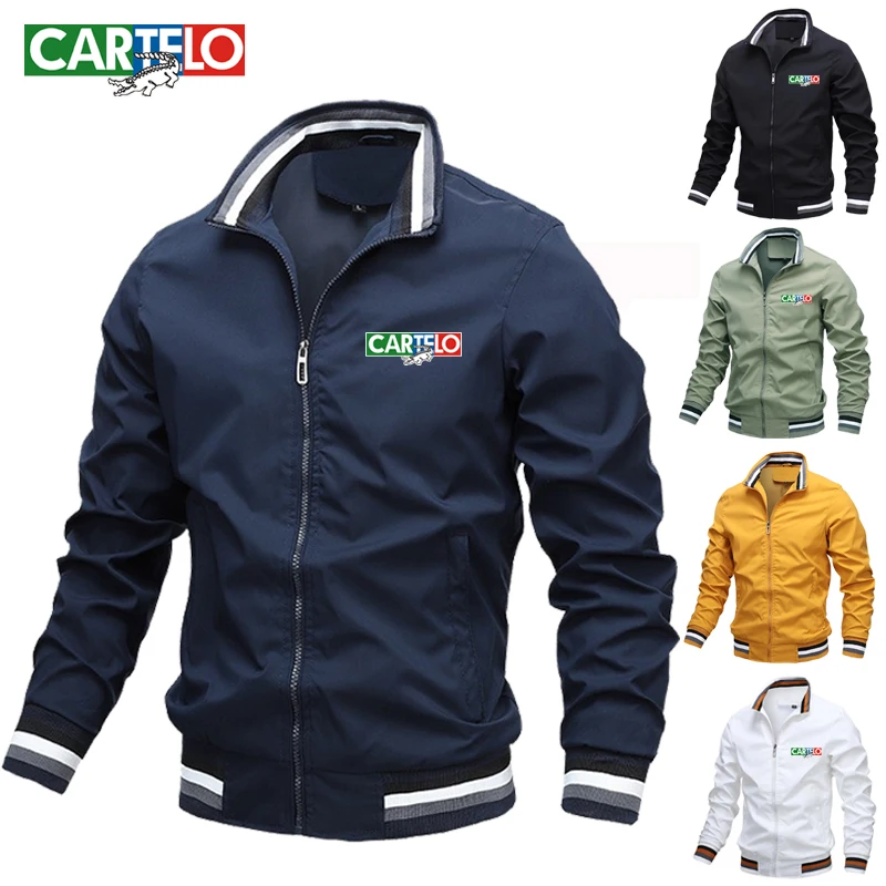 CARTELO brand fashion men's jacket casual jacket outdoor sports jacket spring and autumn military bomber jacket men's plus size