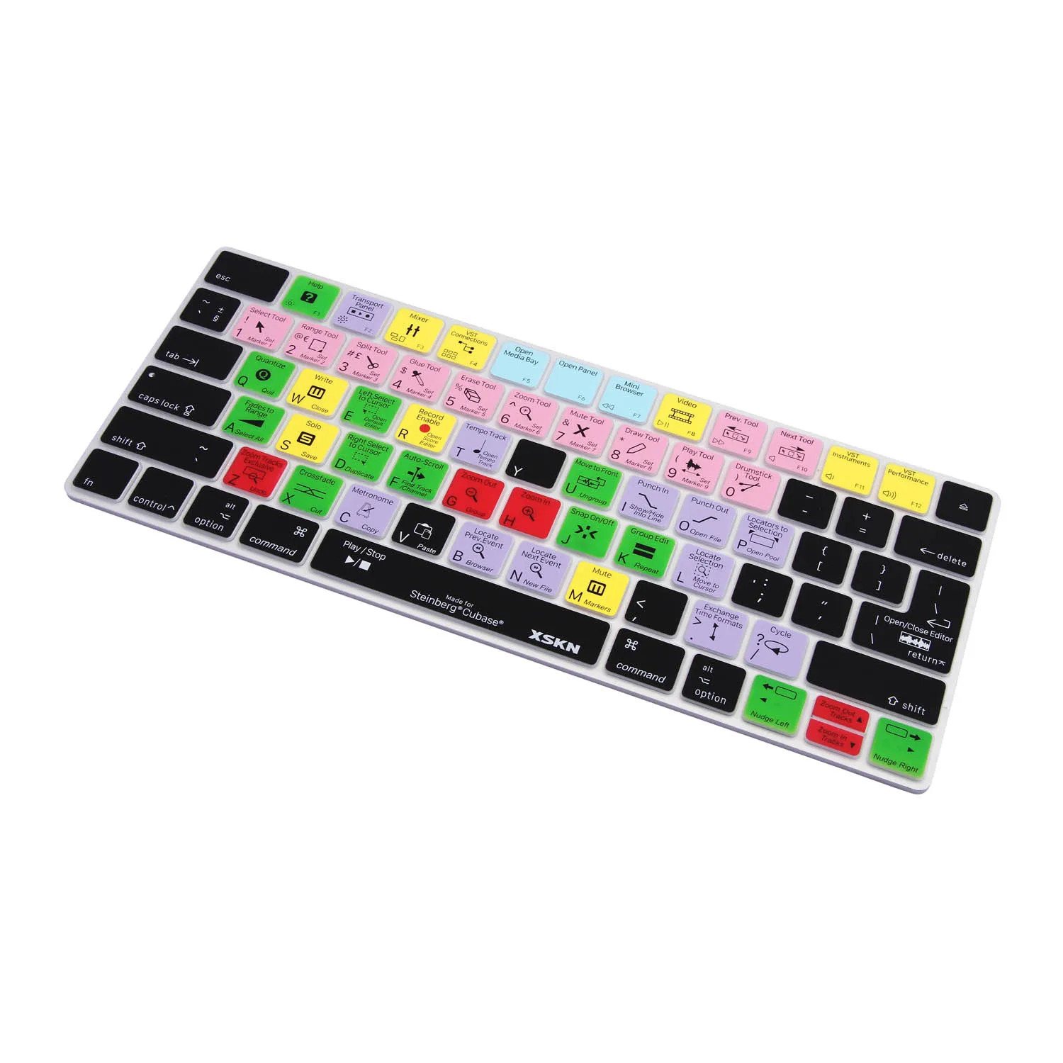 XSKN Steinberg Cubase Shortcuts Чехол для клавиатуры волшебной A1644 функциональные клавиши