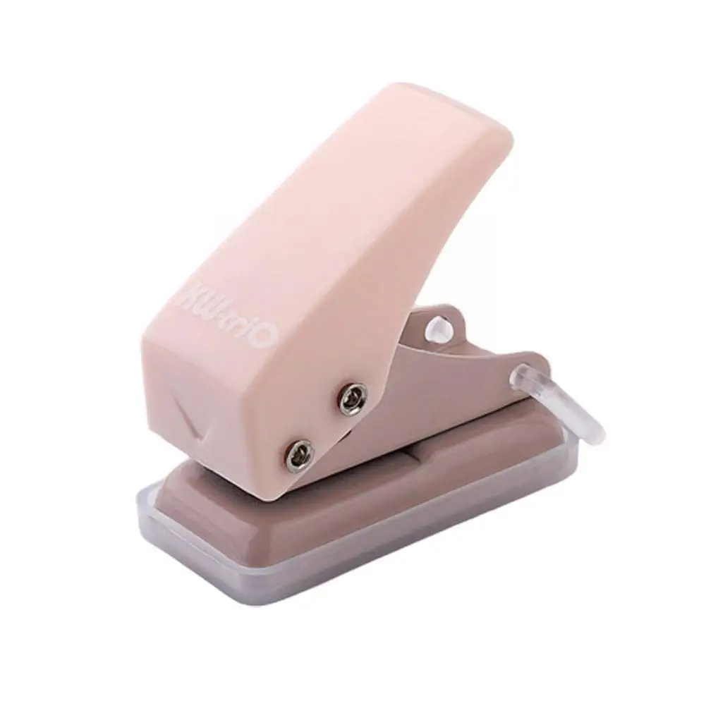 

Mini Single Hole Loose-leaf Punch Cute Mini Single Hole Punch Shape DIY Paper 10 Page Punch Craft Machine Disc Cutter Plan F0X3