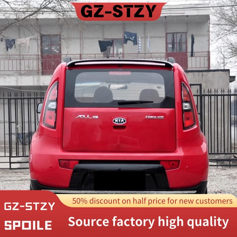 

Спойлер для Kia Soul 2010-2015, материал ABS, неокрашенный цвет, спойлер на заднюю крышу автомобиля, комплект спортивных аксессуаров