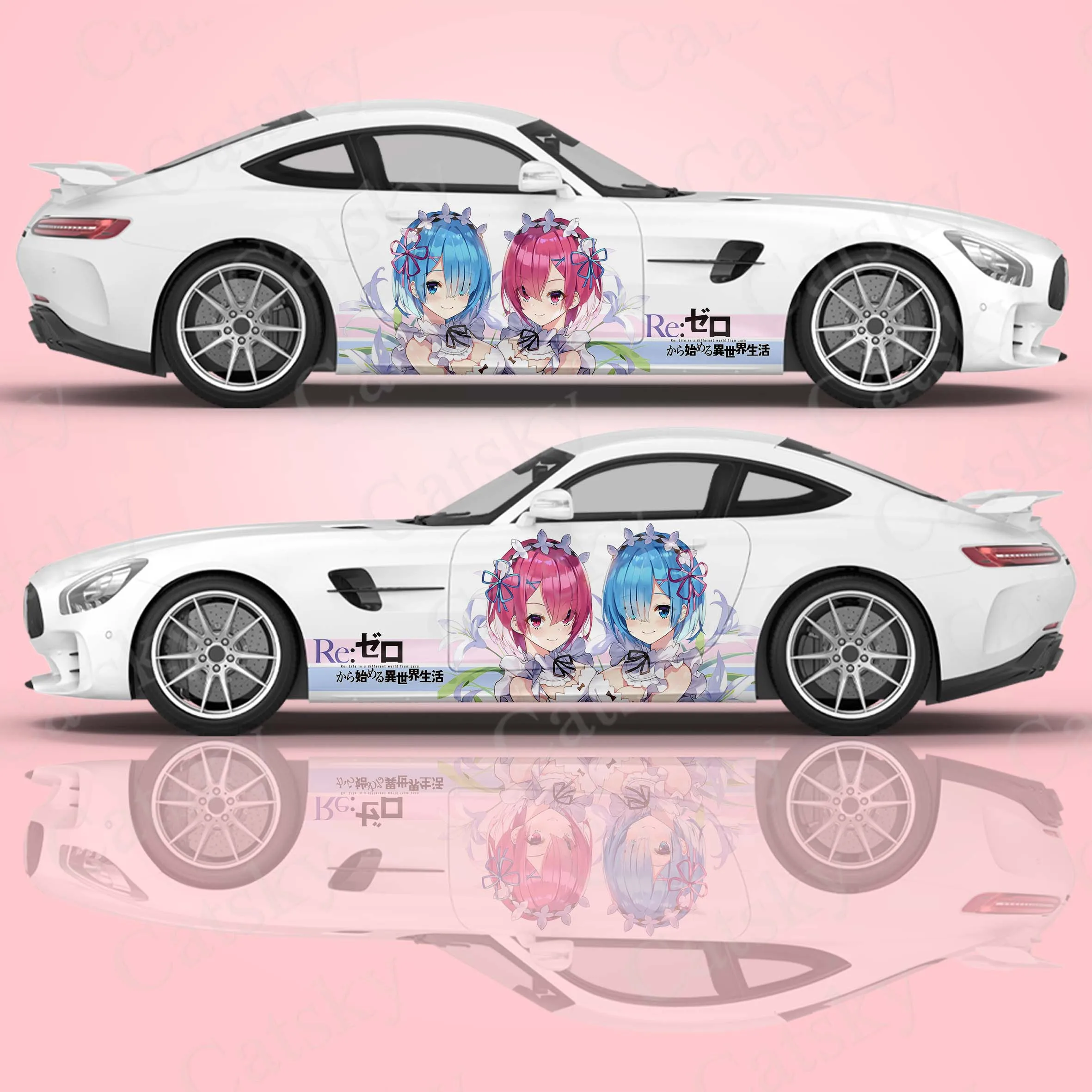 

Life in a different world from zero vinyl wrap universal size car sticker car side graphic wrap decoration anime sticker decal