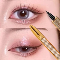 magic self adhesive lashes eyeliner long lasting no glue non blooming quick drying eyelashes sticking eye liner pencil 6colors