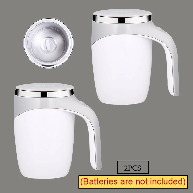 

2 шт., электрическая чашка для перемешивания кофе, из нержавеющей стали