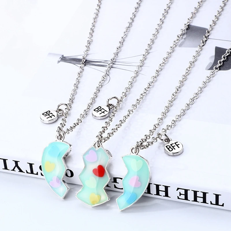 Модная подвеска в виде разбитого сердца 3 шт./компл. |