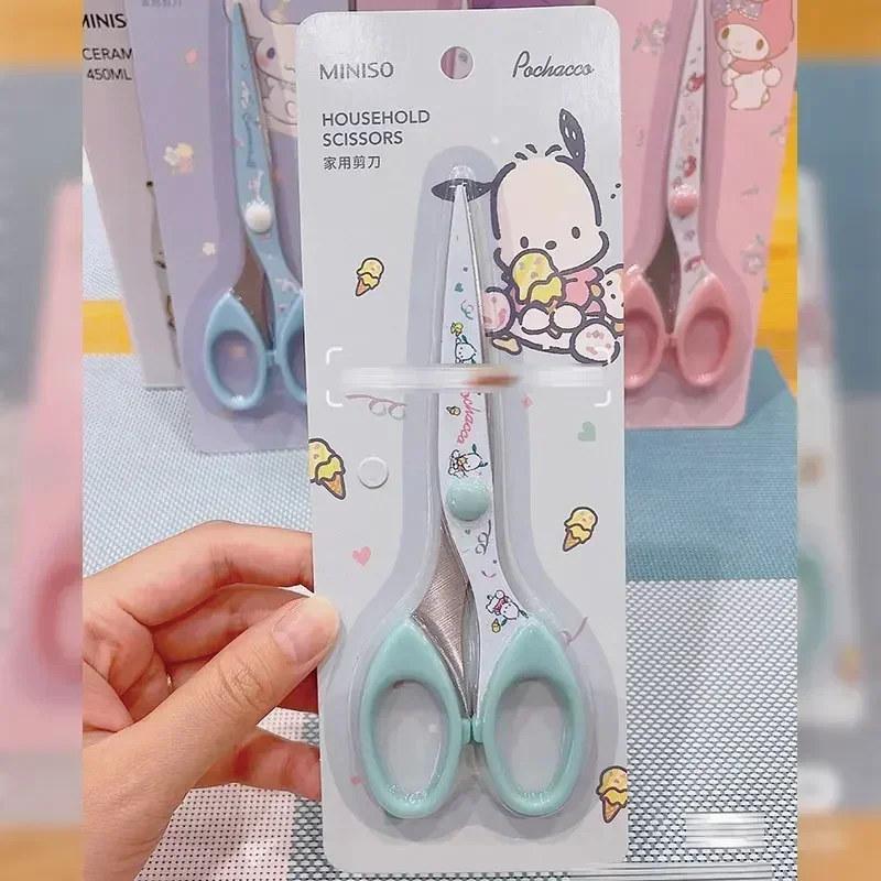 Kawaii Sanrio аниме бытовые ножницы Cinnamoroll Kuromi My Melody мультяшная печать ремесленник для