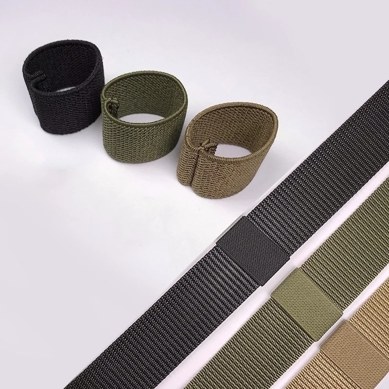 4pcs Elastic Belt Loops Strap Retaining Webbing Belts Straps Backpack Belt Finishing Hunting Battle Belt Accessories 3.5-4.5 Cm