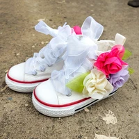6 12m baby girls cute flowers breathable vulcanized shoes 2 6t children diy hand made designer floral canvas shoes four seasons