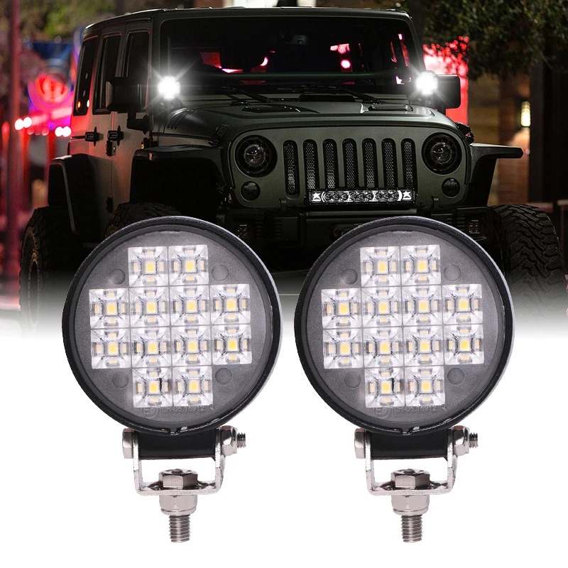 

Led Light Bar Waterproof Driving Lights Square Spotlight Off Road LED Work Light For Car Truck 4X4 4WD Car SUV ATV