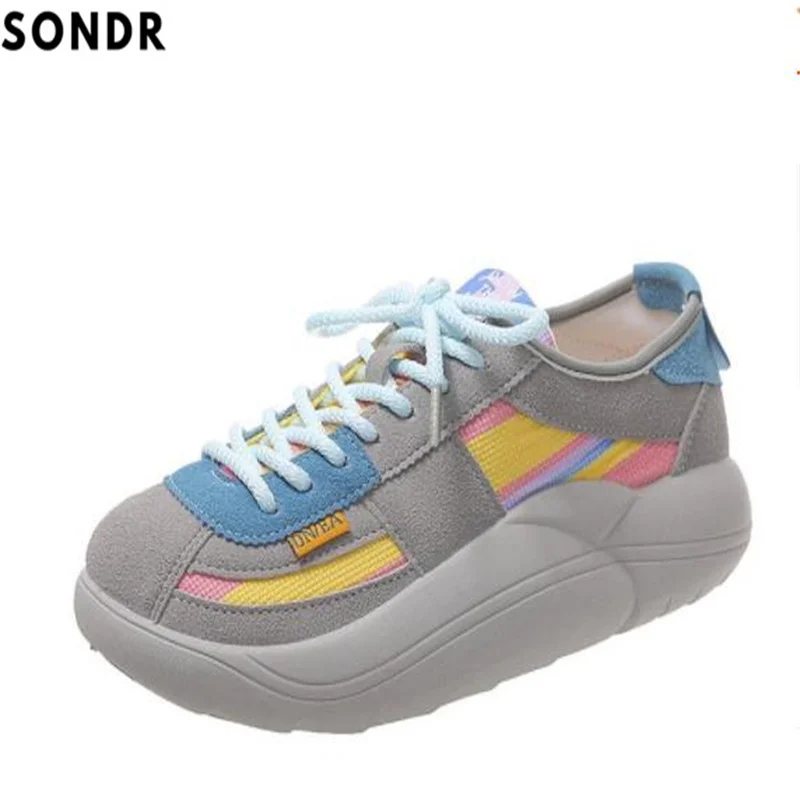 

Женская спортивная обувь на толстой подошве в стиле ретро, весна/осень 2022