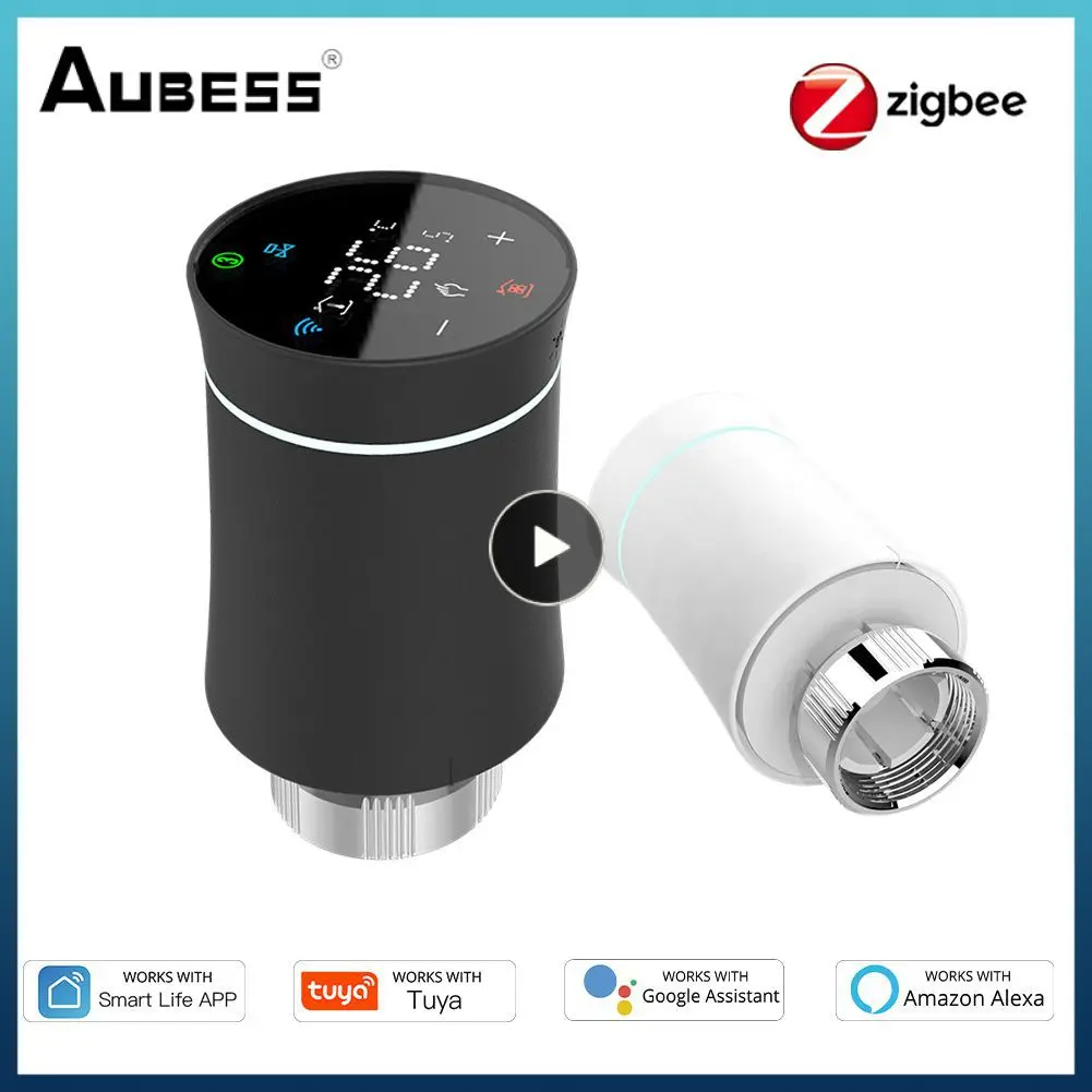 

ZigBee3.0 TRV Temperature Controller Tuya Smart Programmable Thermostat Radiator Actuator Valve Works With Alexa Google Home