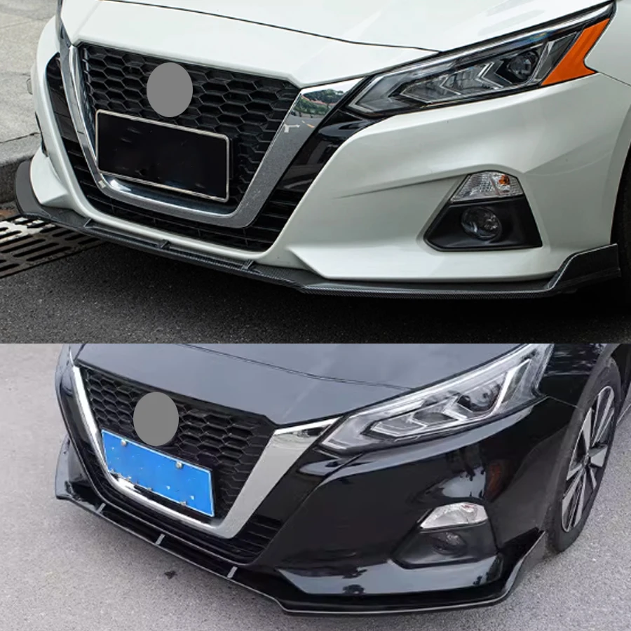 Сплиттер для переднего бампера спойлер Nissan Teana Altima 2019 2020 2021 2022 глянцевый черный