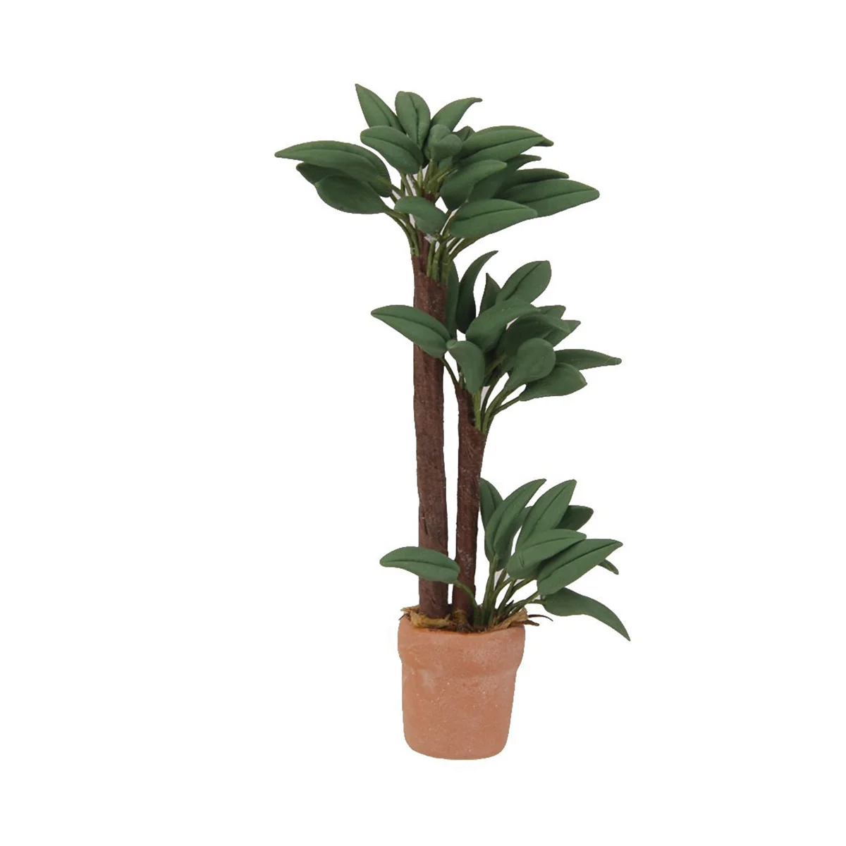 

Mini House Bonsai Brasiletto Plant Ceramic Pot 1/12 Miniature Potted Green Plants