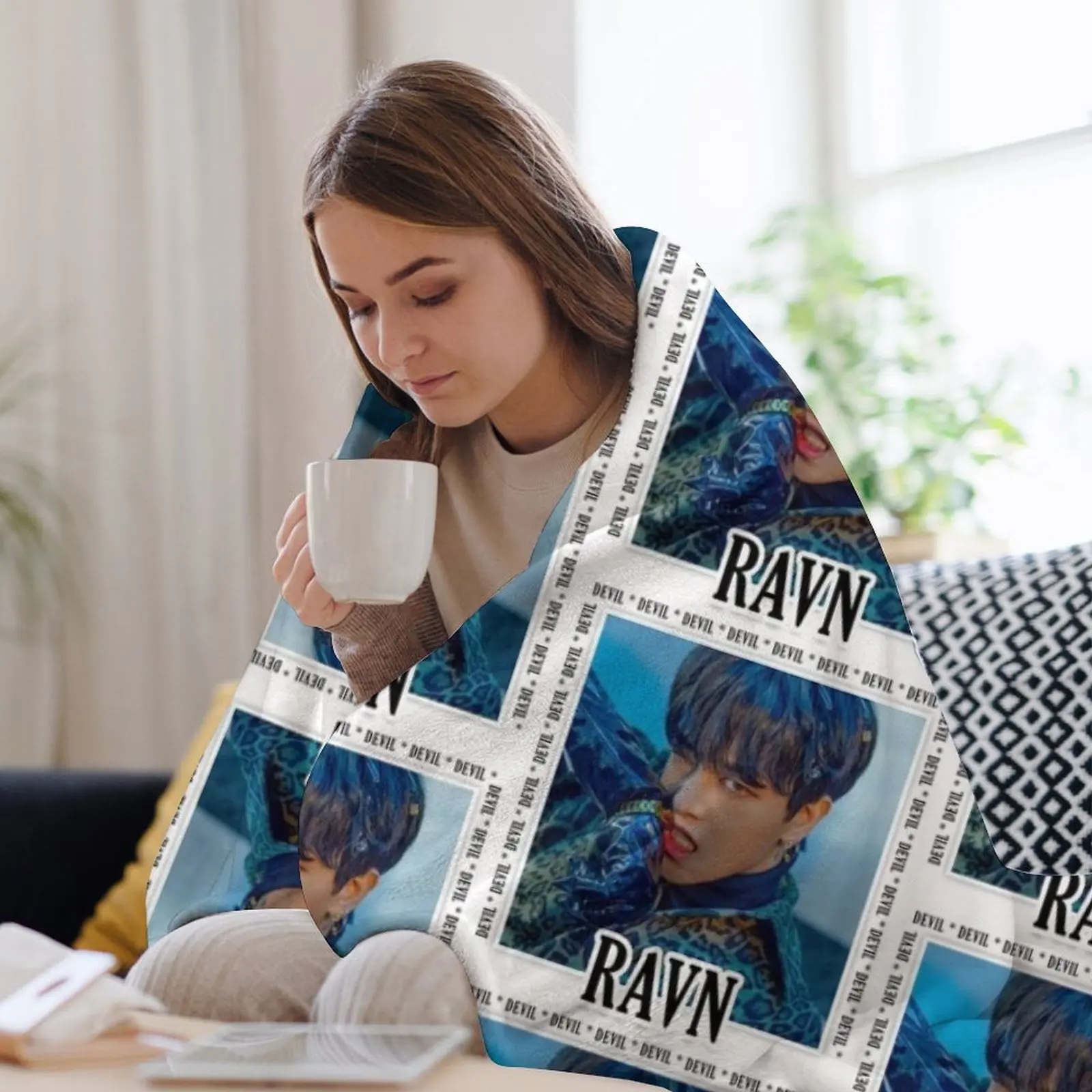 Oneus - Ravn Throw Blanket Summer Beddings Soft Plaid Luxury Nap Blankets